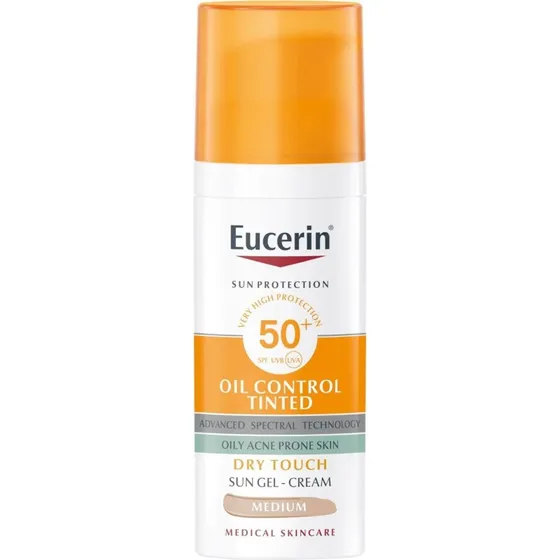 Eucerin Oil Control Tinted Crema Viso SPF50+ Tonalità Media 50 ml