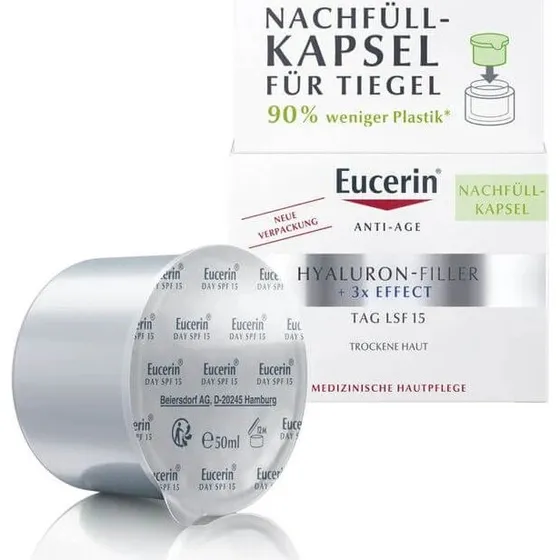 Eucerin Hyaluron-Filler +3x Effect Crema Giorno Ricarica SPF 15