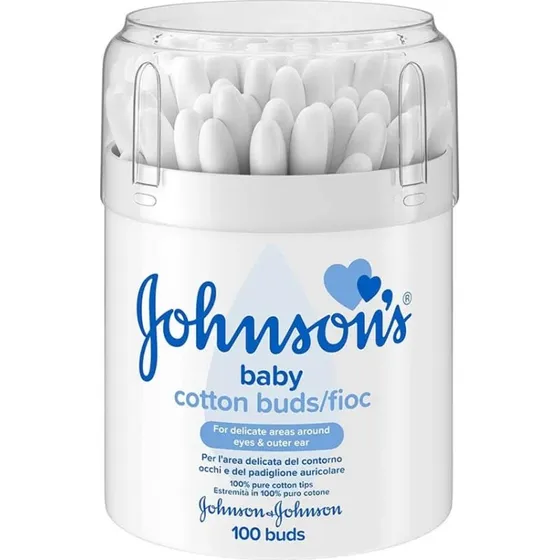 Johnson's Baby Cotton Fioc 100 pz Bastoncini in Cotone