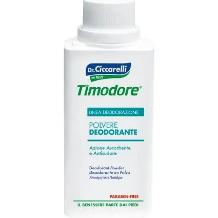 Timodore Polvere Deodorante Piedi Assorbente Antiodore 250 g