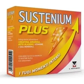 Sustenium Plus Integratore Creatina e Arginina 12 Bustine