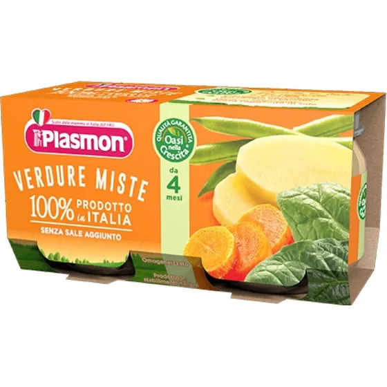 Plasmon Omogeneizzato Verdure Miste 2x80 g