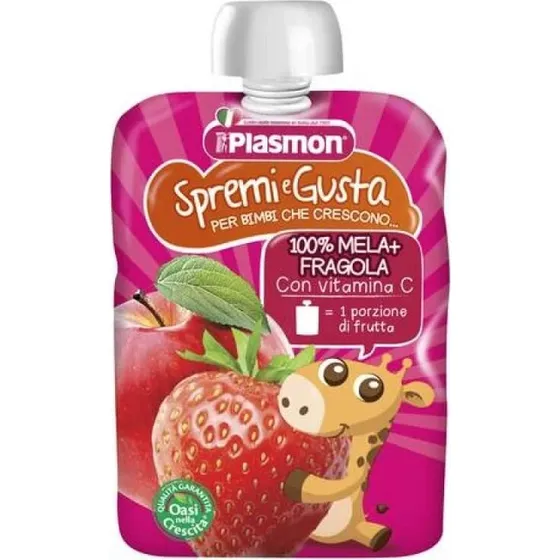 Plasmon Spremi e Gusta Mela e Fragola 100ml