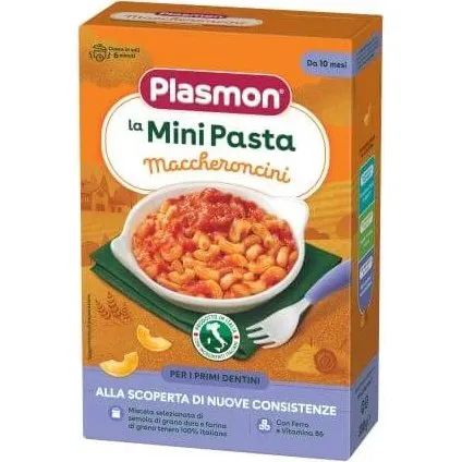 Plasmon Macheroncini Baby Pasta per Neonati +10 mesi, 300g