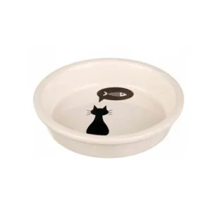 Trixie Ciotola Ceramica 0,25 l Diam. 13 cm Bianco/Nero