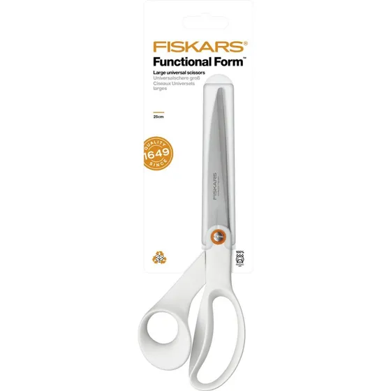 Fiskars Forbici Universali White FunctionalForm 24 cm Bianco