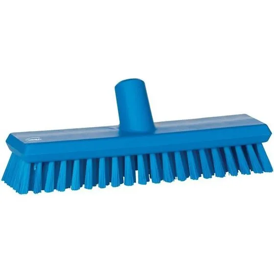 Vikan 70413 Spazzolone Pavimenti con Passaggio Acqua 270 mm Blu