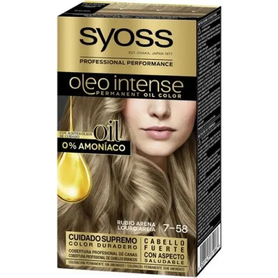 Syoss Oleo Intense 7-58 Biondo Beige Freddo - Tintura Permanente