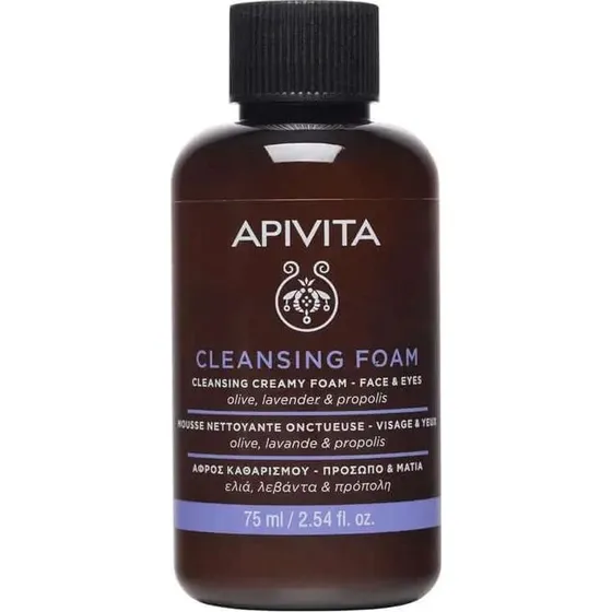 Apivita Crema Schiuma Detergente e Struccante Viso e Occhi 75 ml