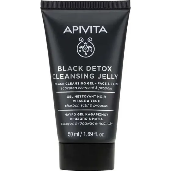 Apivita Black Detox Gel viso e occhi per pelli a tendenza acneica 50ml