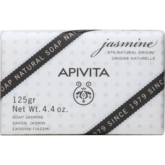 Apivita Sapone Naturale al Gelsomino per Viso e Corpo, 125g