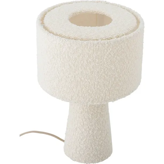 Bloomingville Lampada da tavolo Emmie bianca, 20x30 cm