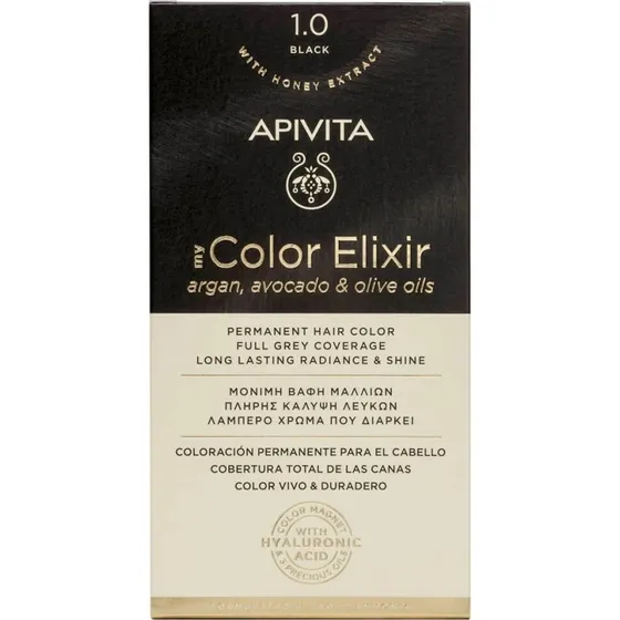 Apivita My Color Elixir Colore Permanente N1.0 Nero Naturale