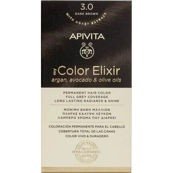 Apivita My Color Elixir Colore Permanente N3.0 Castano Scuro
