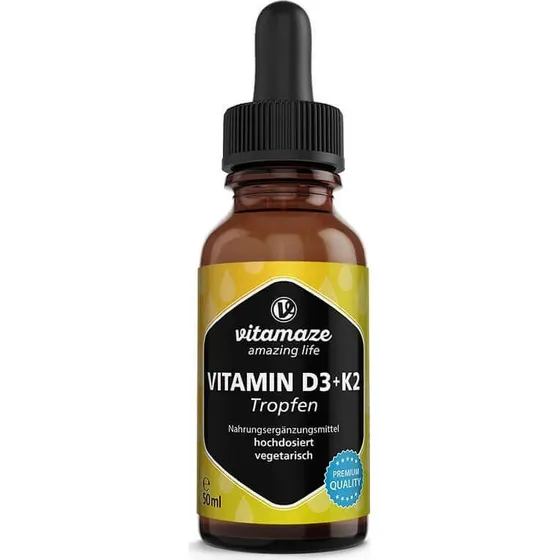 Vitamaze Vitamina D3 1000 UI + K2 Integratore Vegetariano 50 ml
