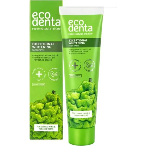 Ecodenta Dentifricio Sbiancante al Bergamotto e Limone 100 ml