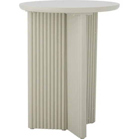 Bloomingville Tavolino Edith in legno di pino laccato bianco, 40x50 cm