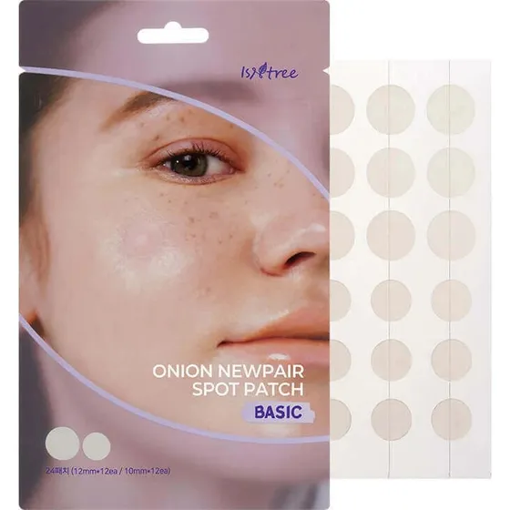 Isntree Cerotti Idrocolloidali Antiacne con Estratto di Cipolla, 24 pz