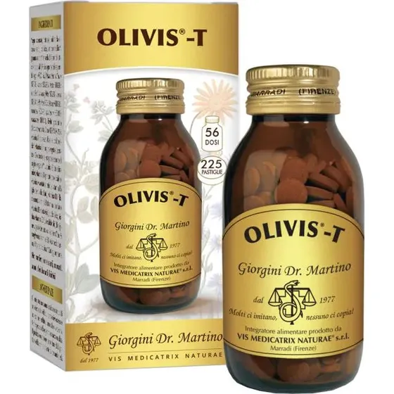Dr Giorgini Olivis-T 90 g - Integratore Olivo, Biancospino e Vischio
