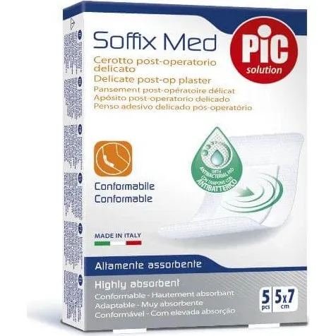 PIC SoffixMed Cerotti 5x7cm, 5 pz