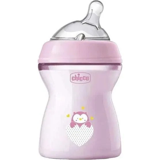 Chicco Biberon Natural Feeling 250ml Rosa 2m+