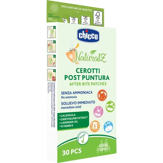 Chicco NaturalZ Cerotti Post Puntura 30 Pezzi