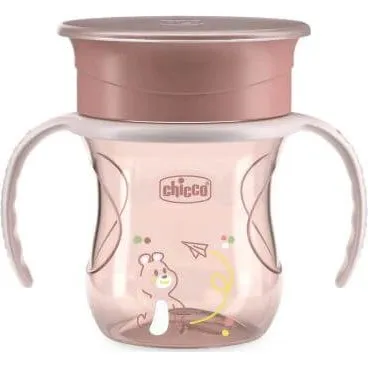 Chicco Tazza 360° Rosa, 200 ml, dai 12 mesi