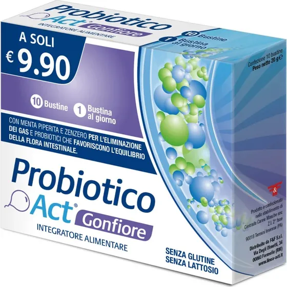 Probiotico Act Gonfiore 10 Bustine