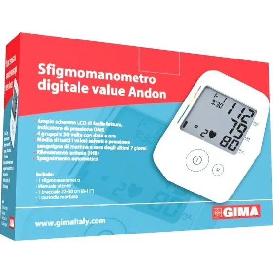GIMA Misuratore Pressione Andon - Digitale da Braccio