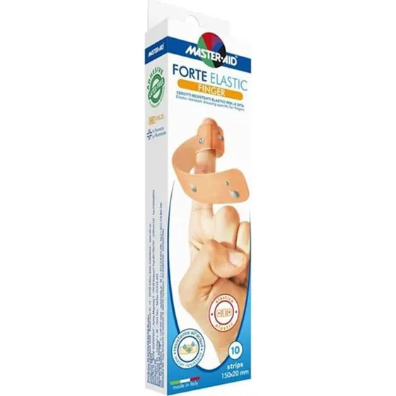 Master-Aid Forte Elastic - Cerotti Elastici per le Dita, 10 Pezzi