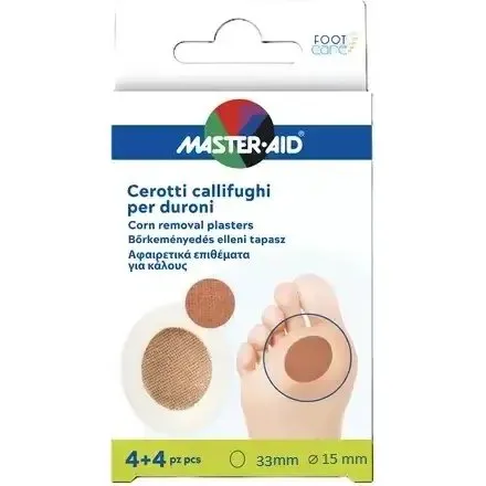 Master Aid Cerotti all'Acido Salicilico per Calli e Duroni, 8 Pz