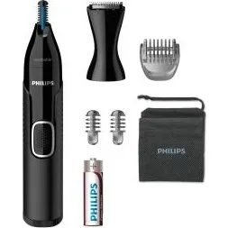Philips NT5650 Rifinitore Naso e Sopracciglia Nero