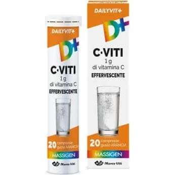 Dailyvit+ C Viti Vitamina C Effervescente Gusto Arancia 20 Compresse