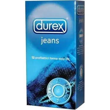Durex Settebello Jeans Preservativi Easy-On Regular 12 Pezzi