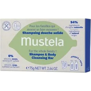 Mustela Shampoo e Detergente Solido con Olio di Avocado e Oliva 75g