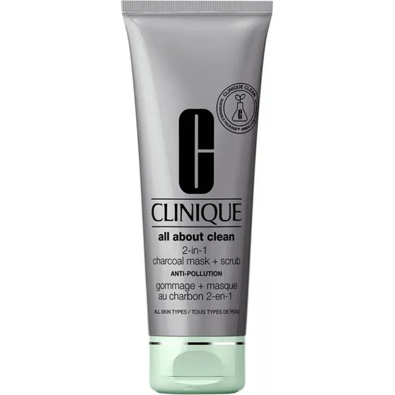 Clinique All About Clean Maschera e Scrub Viso all'Argilla e Carbone