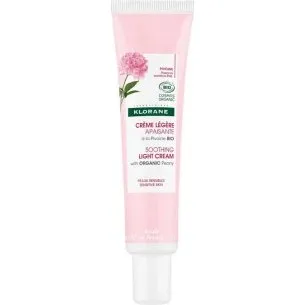 Klorane Crema Leggera Lenitiva con Peonia Bio per Pelle Sensibile 40ml