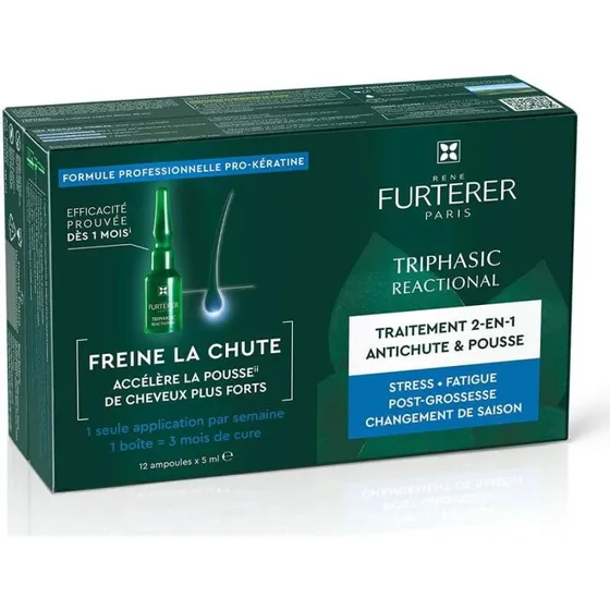 René Furterer Triphasic Reactional Trattamento Anticaduta 12 Fiale