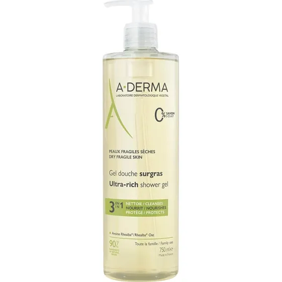 A-Derma Les Indispensables Gel Doccia Surgras 750ml