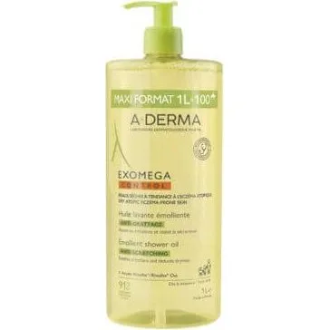 A-Derma Exomega Control Olio Doccia Emolliente 1L