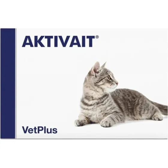 Aktivait Cat Vetplus - Integratore per Gatti, 60 Capsule