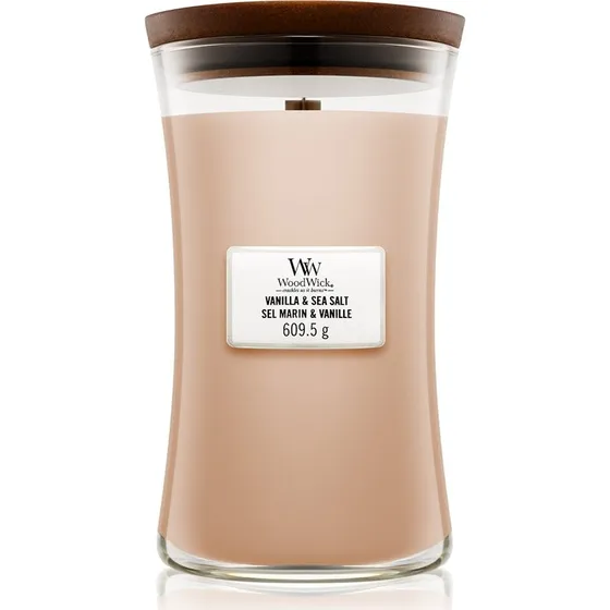 Woodwick Candela Profumata Vanilla & Sea Salt Grande