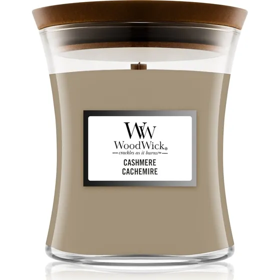 WoodWick Candela a Clessidra Cashmere 275g