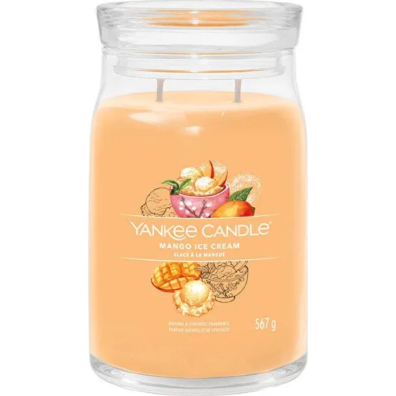 Yankee Candle Signature Mango Ice Cream - Candela Profumata Grande