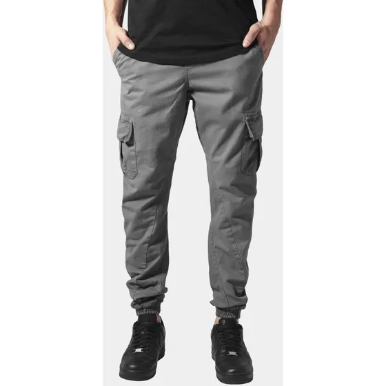 Urban Classics Jeans Cargo Jogging Pantaloni Antracite