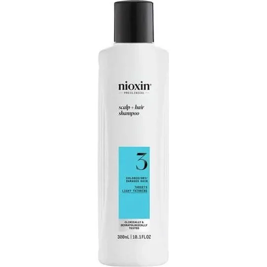 Nioxin System 3 Shampoo per Capelli Colorati e Diradati, 300 ml