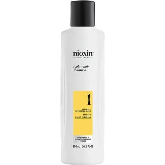 Nioxin System 1 Shampoo per Capelli Naturali e Lievemente Diradati 300 ml