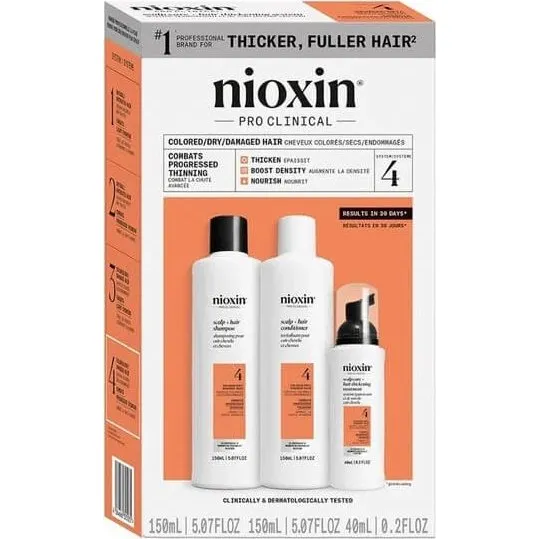 Nioxin System 4 Set per Capelli Colorati e Diradati