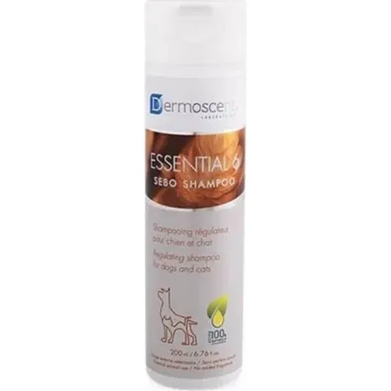 Dermoscent Essential 6 Sebo Shampoo per Cani e Gatti, 200 ml
