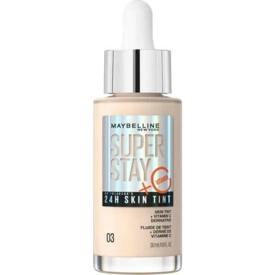 Maybelline Super Stay 24h Skin Tint con Vitamina C, 03, 30 ml